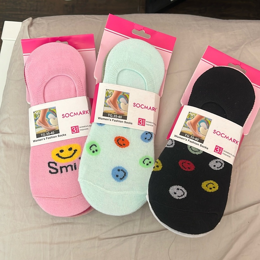 3 sets of Socmark Socks